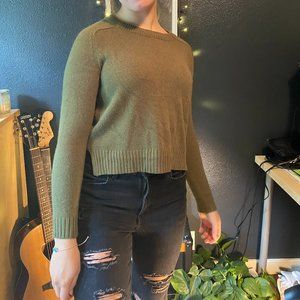 Olive Green Knit Sweater